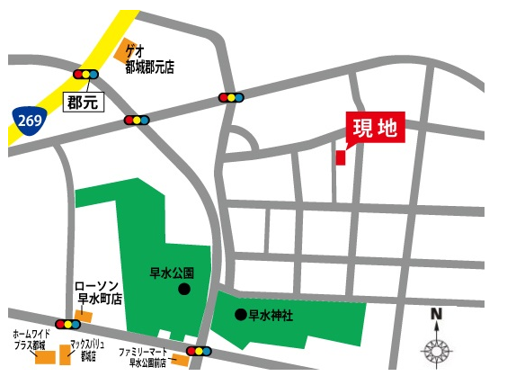 建物所在地です