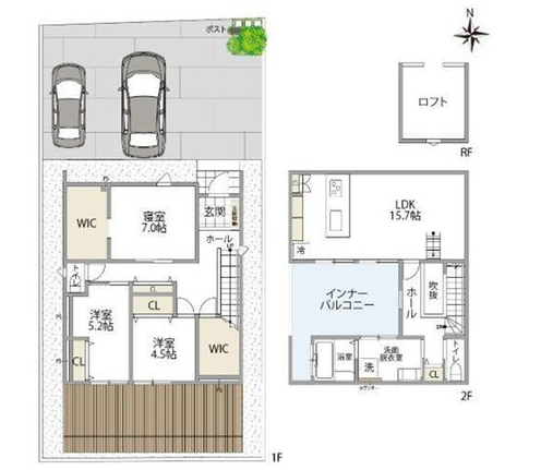 建物間取り図です